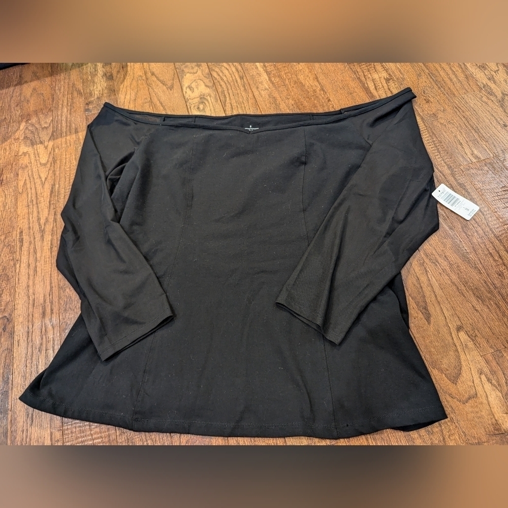 New Torrid Foxy Off the Shoulder Mesh Long Sleeve Corset Top 5x, new with tags - Picture 12 of 14